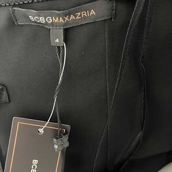 BCBG Black Removable Straps Tulle Mini Dress - Picture 7 of 10